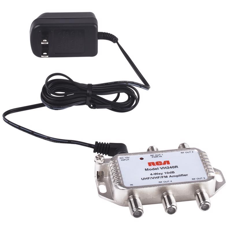 RCA Indoor TV 2 Port Distribution Amplifier
