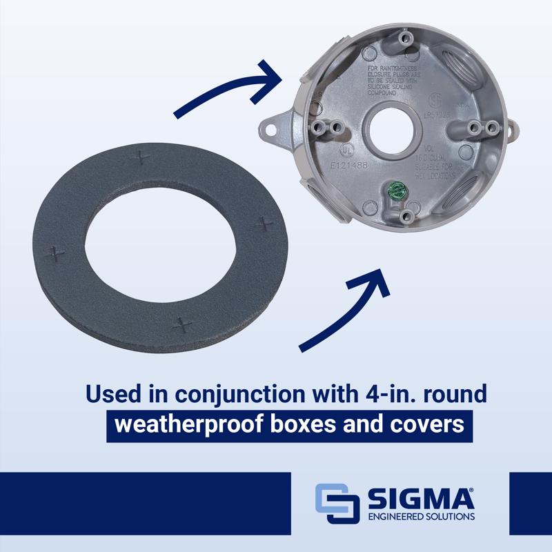 Sigma Electric Round Cross Linked Polyethylene Foam Replacement Gasket