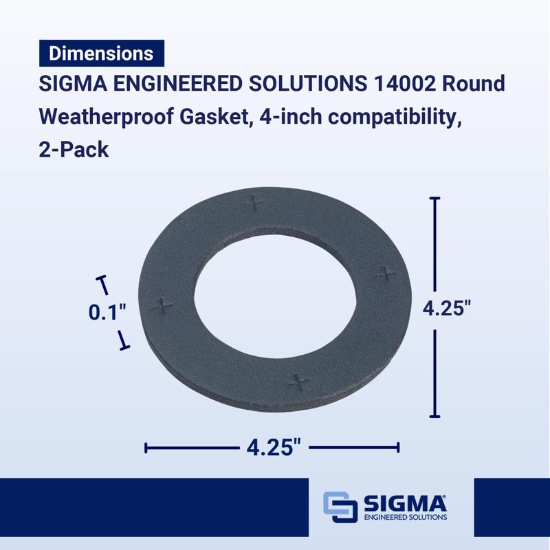 Sigma Electric Round Cross Linked Polyethylene Foam Replacement Gasket