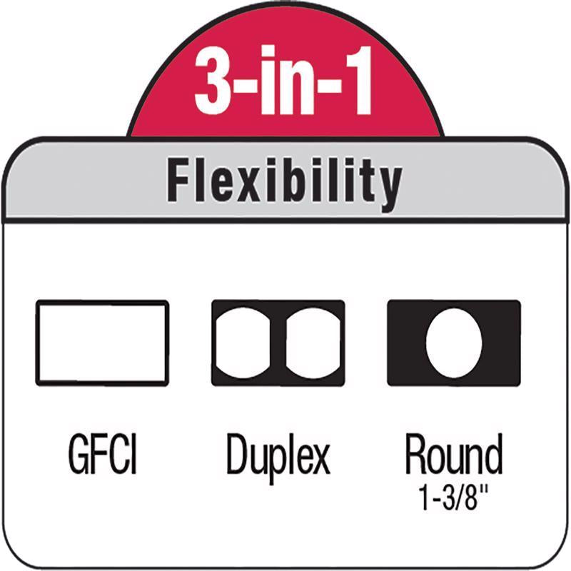 Sigma Electric Rectangle Die-Cast Metal 4.76 in. H X 3.01 in. W Multi-Use Cover