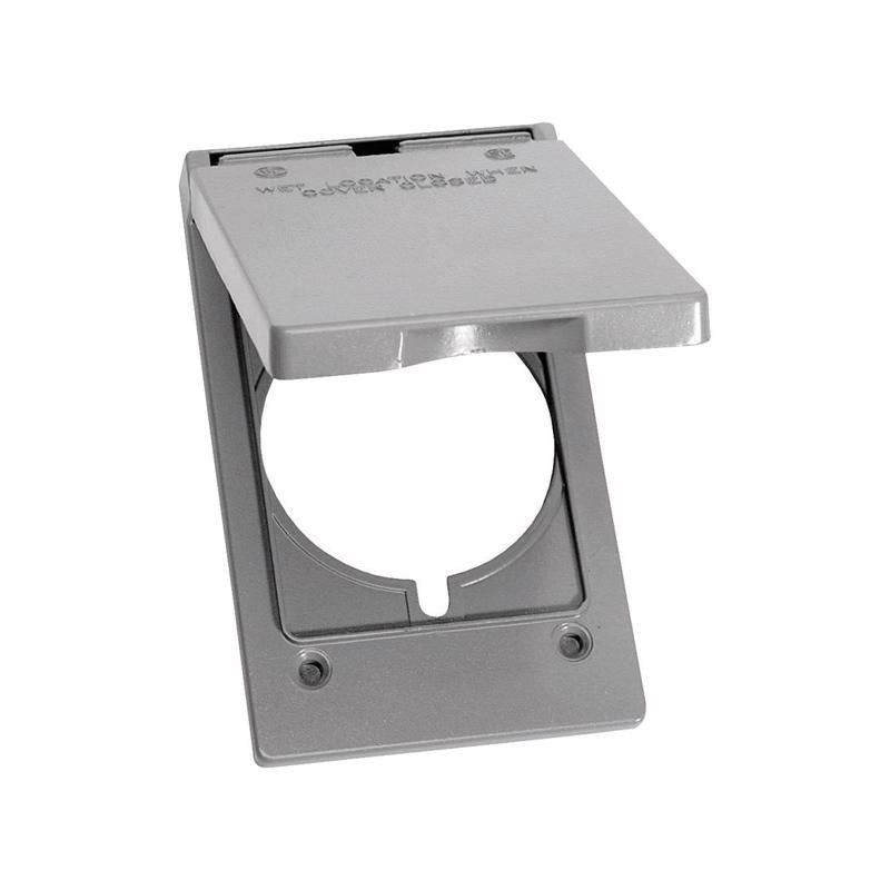 Sigma Electric Rectangle Die-Cast Metal 1 gang 4.57 in. H X 2.83 in. W 30/50 Amp Receptacle Cover