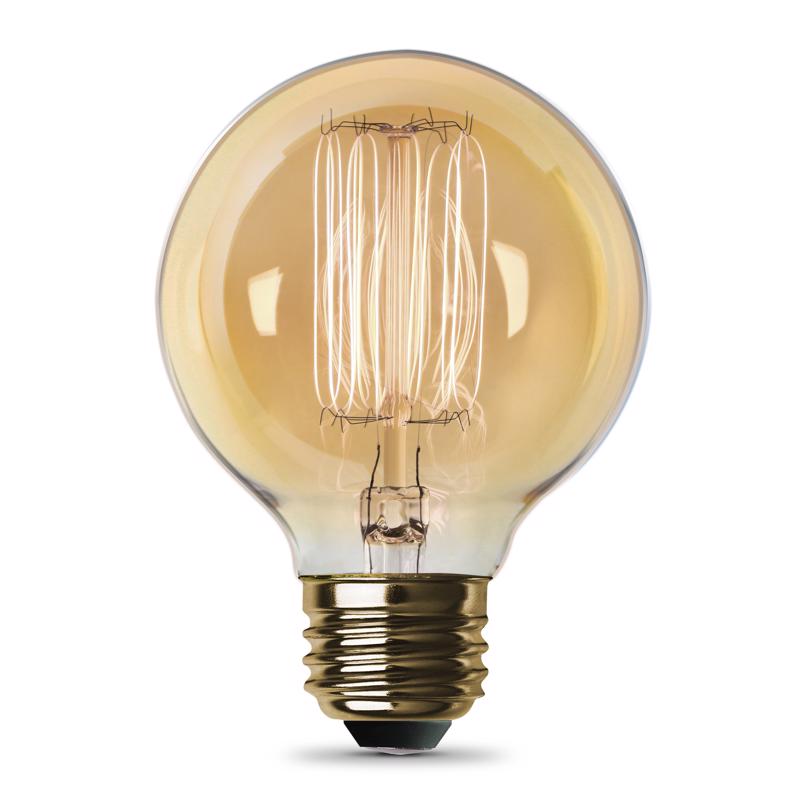 Feit The Original 60 W G25 Vintage Incandescent Bulb E26 (Medium) Soft White