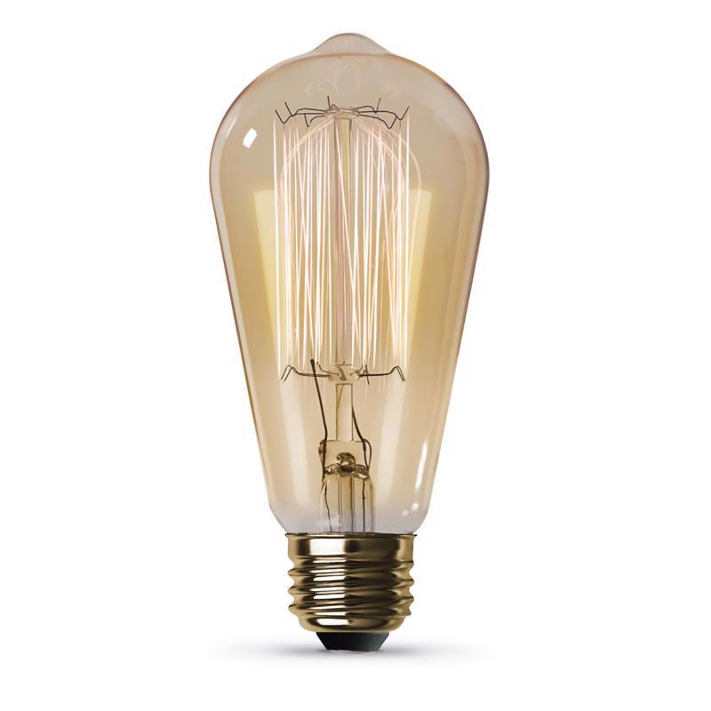 Feit The Original 60 W ST19 Vintage Incandescent Bulb E26 (Medium) Soft White