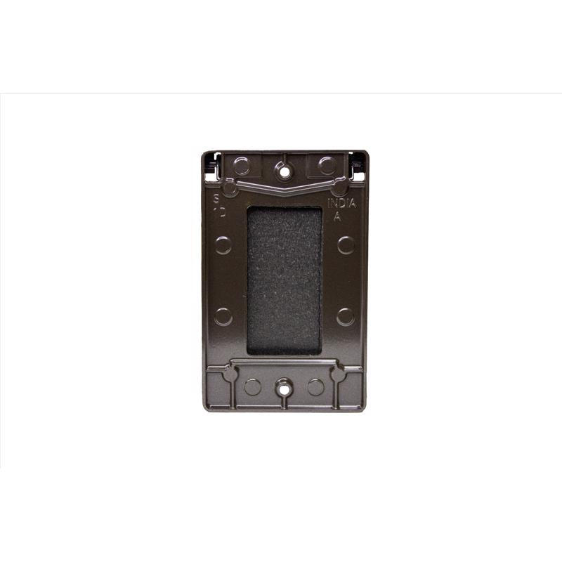 Sigma Engineered Solutions Rectangle Die-Cast Metal 1 gang 4.57 in. H X 2.83 in. W Vertical GFCI Cov