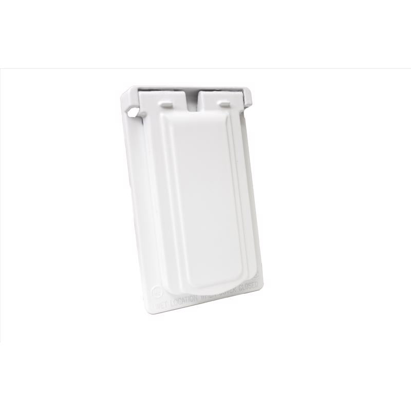 Sigma Electric Rectangle Die-Cast Metal 1 gang 4.57 in. H X 2.83 in. W Vertical GFCI Cover