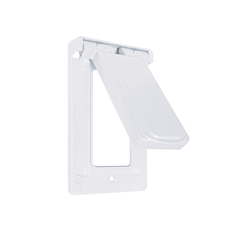 Sigma Electric Rectangle Die-Cast Metal 1 gang 4.57 in. H X 2.83 in. W Vertical GFCI Cover