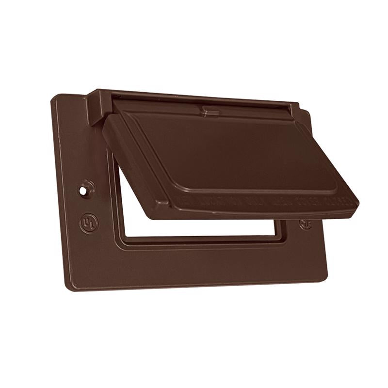 Sigma Electric Rectangle Die-Cast Metal 1 gang 2.83 in. H X 4.57 in. W Horizontal GFCI Cover