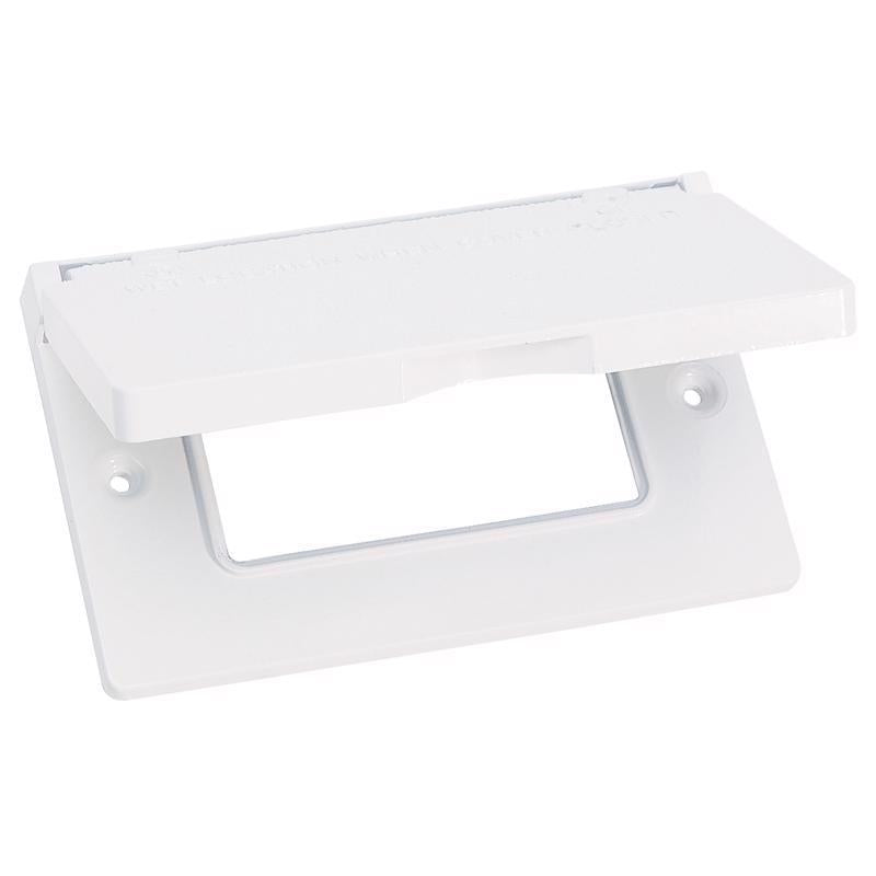Sigma Electric Rectangle Die-Cast Metal 1 gang 2.83 in. H X 4.57 in. W Horizontal GFCI Cover