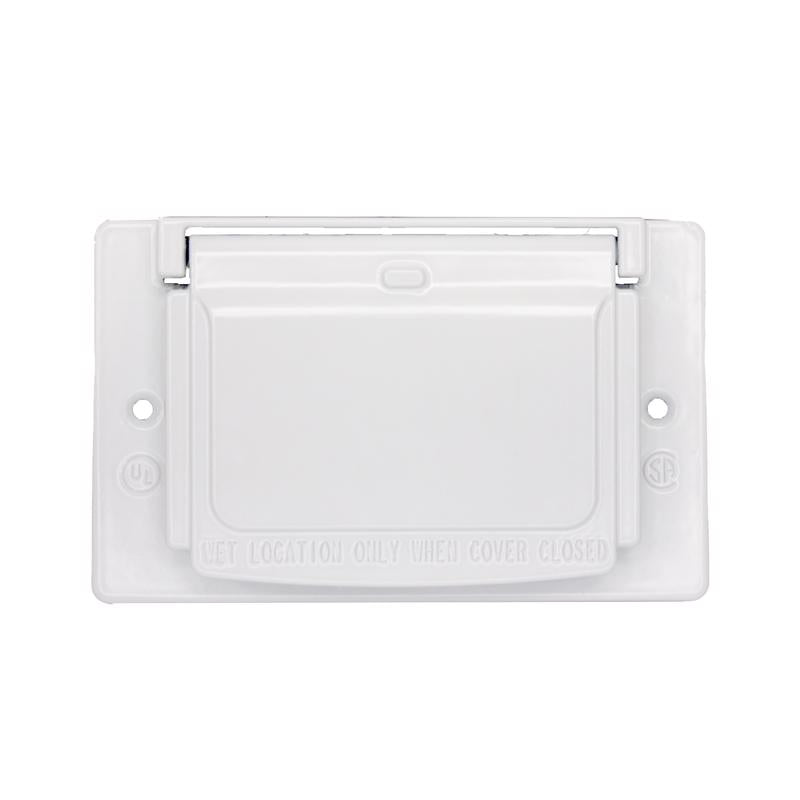 Sigma Electric Rectangle Die-Cast Metal 1 gang 2.83 in. H X 4.57 in. W Horizontal GFCI Cover