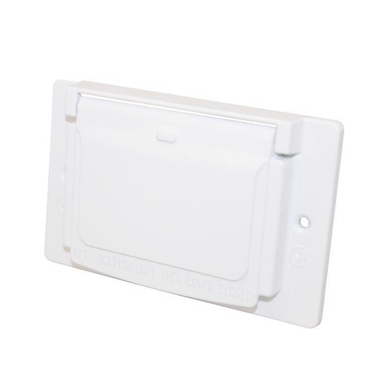 Sigma Electric Rectangle Die-Cast Metal 1 gang 2.83 in. H X 4.57 in. W Horizontal GFCI Cover