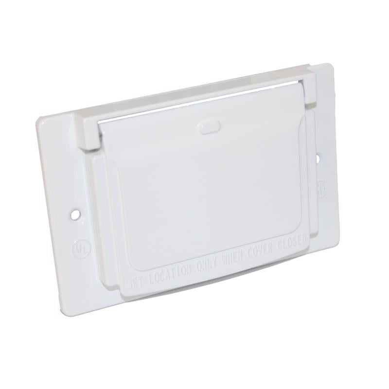 Sigma Electric Rectangle Die-Cast Metal 1 gang 2.83 in. H X 4.57 in. W Horizontal GFCI Cover