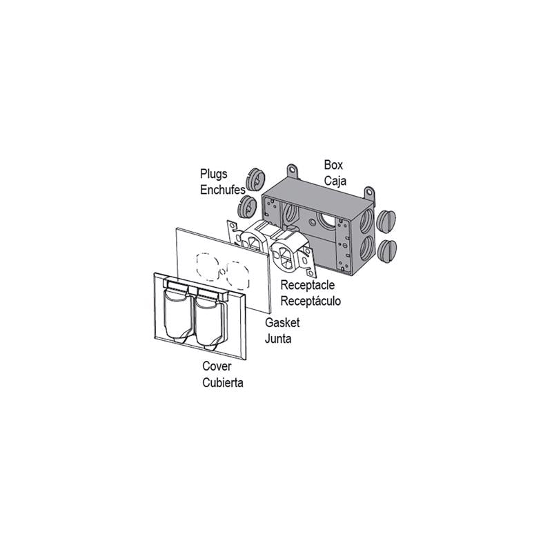 Sigma Electric New Work 18.3 cu in Rectangle Die-Cast Metal 1 gang Weatherproof Box Gray