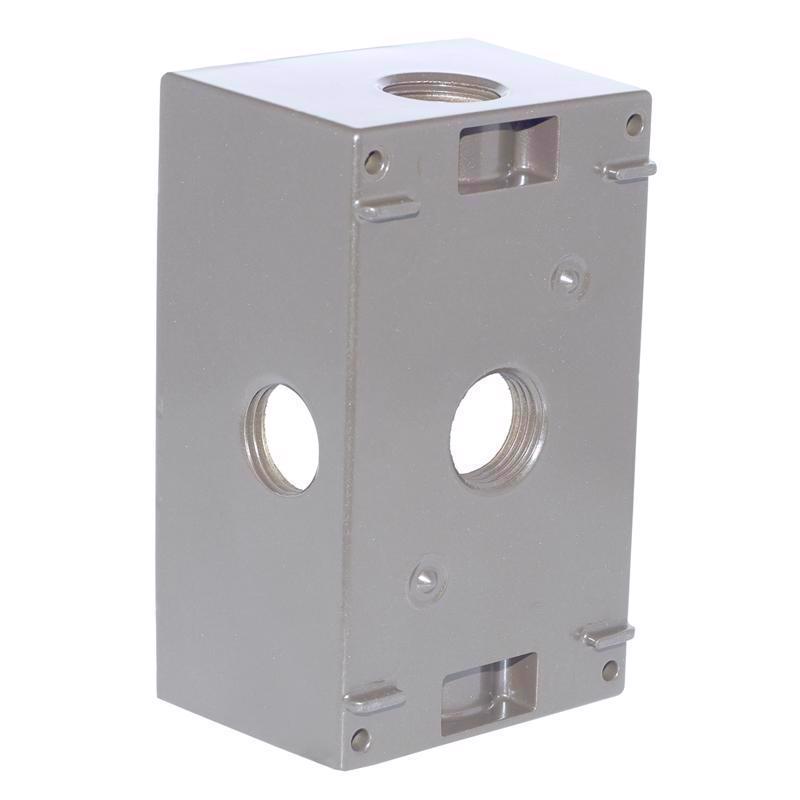 Sigma Electric New Work 18.3 cu in Rectangle Die-Cast Metal 1 gang Weatherproof Box Gray