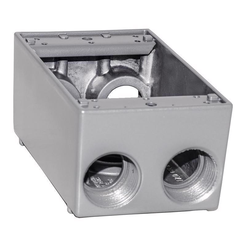 Sigma Electric New Work 18.3 cu in Rectangle Metallic 1 gang Weatherproof Box Gray