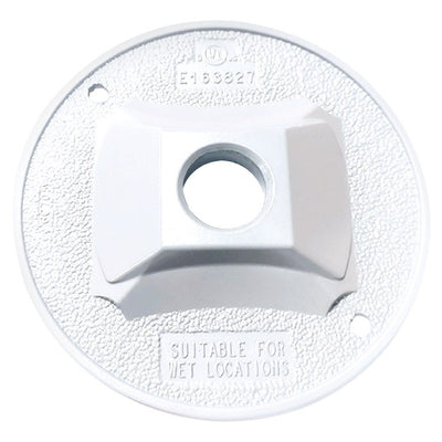 Sigma Electric Round Die-Cast Metal 4.13 in. H X 4.13 in. W Lampholder Cover