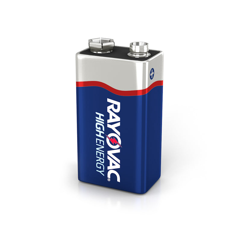 Rayovac High Energy 9-Volt Alkaline Batteries Carded