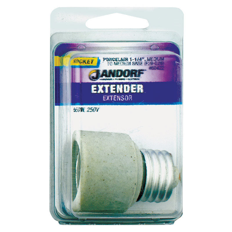 Jandorf Porcelain Medium Base Socket Extender
