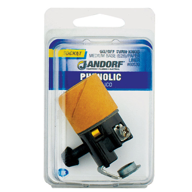 Jandorf Phenolic Medium Base Turn Knob Socket