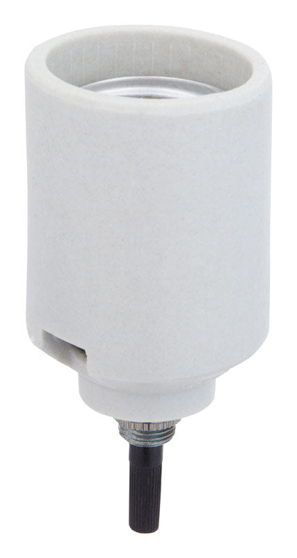 Jandorf Porcelain Medium Base Bottom Turn Knob Socket