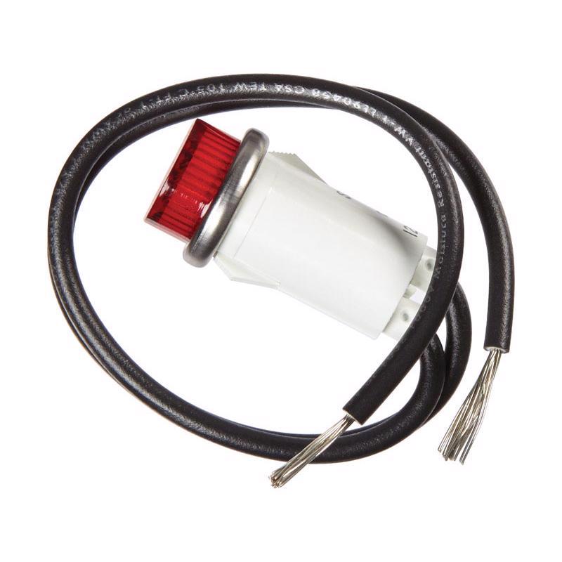 Jandorf 0.3 amps Light Snap-In Pilot Light Red