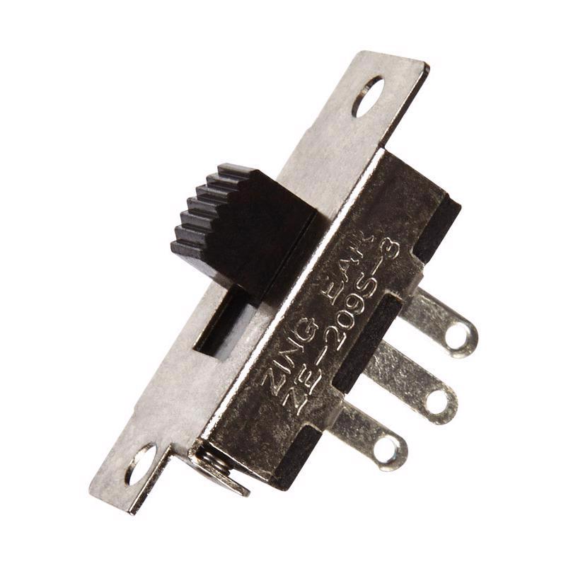 Jandorf 3 amps Single Pole Slide Appliance Switch Black/Silver