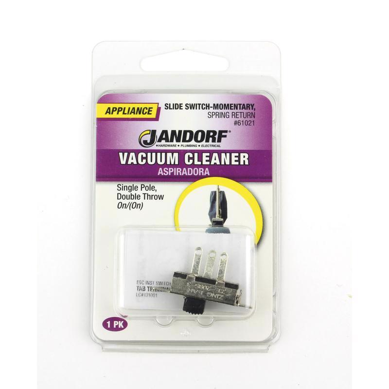 Jandorf 3 amps Single Pole Slide Appliance Switch Black/Silver