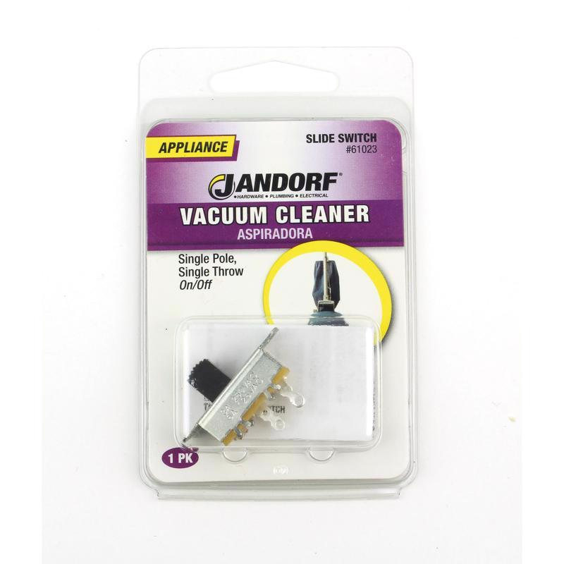 Jandorf 6 amps Single Pole Slide Appliance Switch Black/Silver