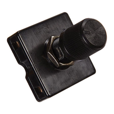 Jandorf 6 amps Single Pole Rotary Appliance Switch Black