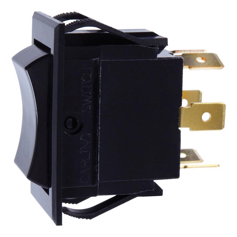 Jandorf 15 amps Double Pole Rocker Automotive/Marine Switch Black
