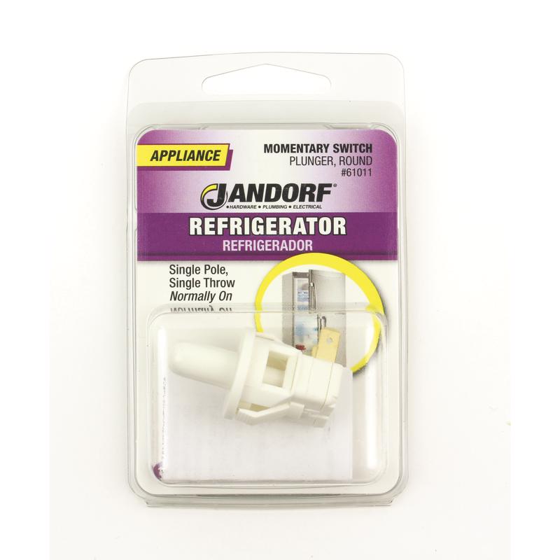 Jandorf 5 amps Single Pole Momentary Appliance Switch White