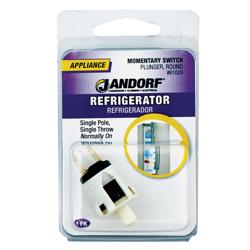 Jandorf 1 amps Single Pole Momentary Appliance Switch White