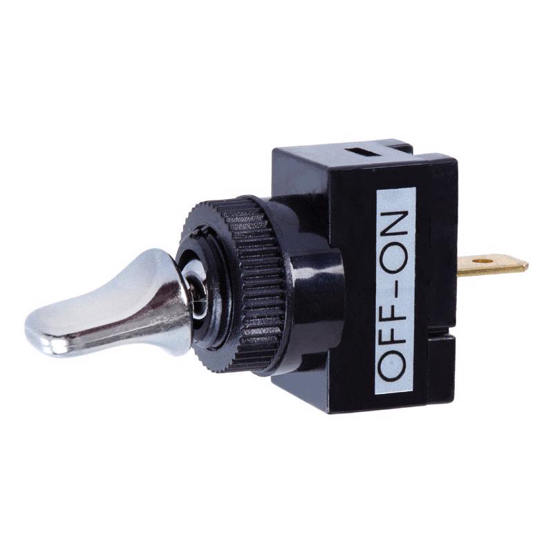 Jandorf 20 amps Single Pole Toggle Automotive/Marine Switch Black/Silver