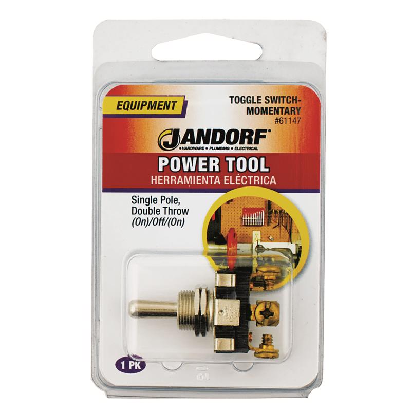 Jandorf 20 amps Single Pole Toggle Power Tool Switch Silver