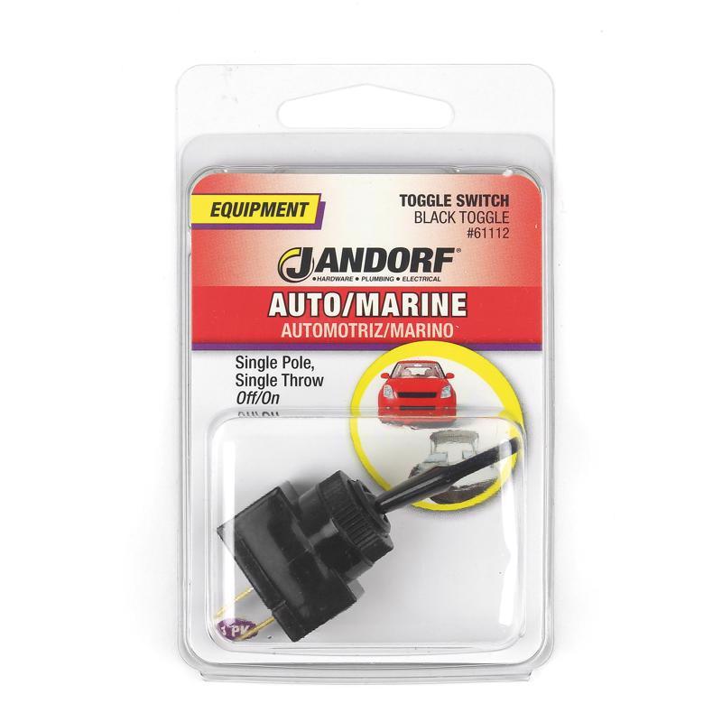 Jandorf 20 amps Single Pole Toggle Automotive/Marine Switch Black