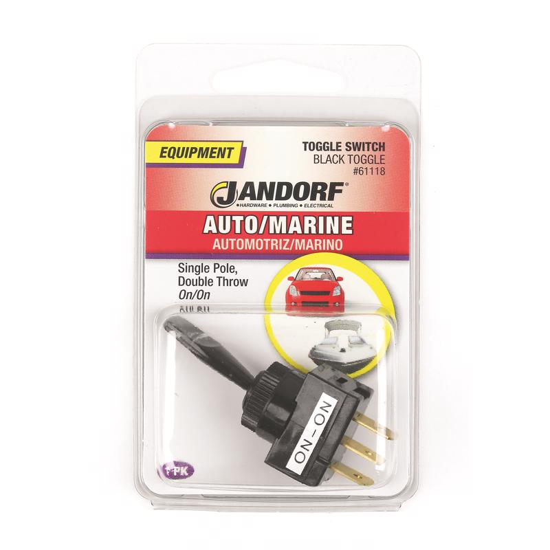 Jandorf 20 amps Single Pole Toggle Automotive/Marine Switch Black