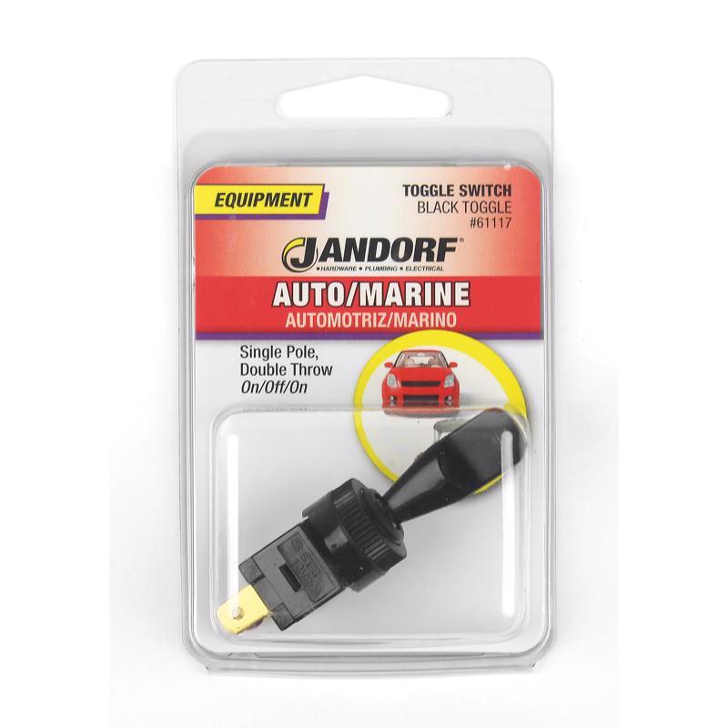 Jandorf 20 amps Single Pole Toggle Automotive/Marine Switch Black