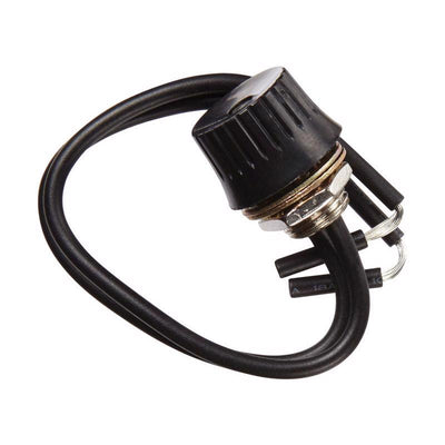 Jandorf 3 amps Single Pole Rotary Appliance Switch Black