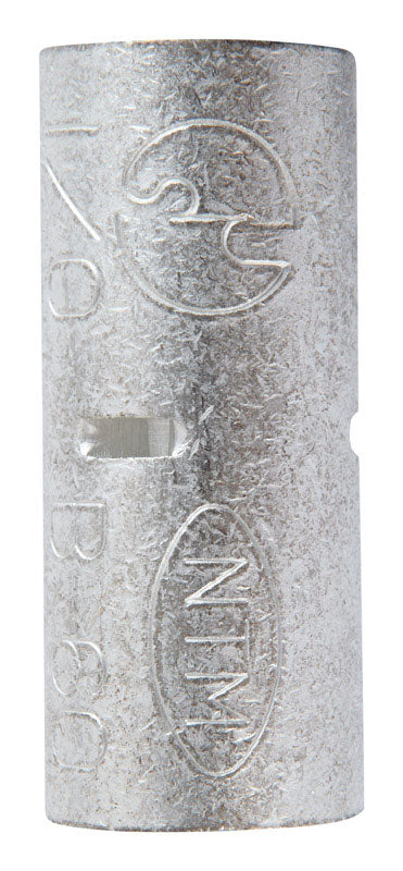 Jandorf 1/0 Ga. Uninsulated Wire Terminal Butt Splice Silver