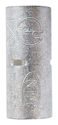 Jandorf 1/0 Ga. Uninsulated Wire Terminal Butt Splice Silver