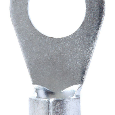Jandorf 4 Ga. Uninsulated Wire Ring Terminal Silver 2 pk