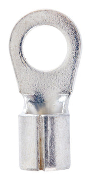 Jandorf 4 Ga. Uninsulated Wire Ring Terminal Silver 2 pk