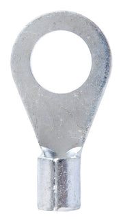 Jandorf 6 Ga. Uninsulated Wire Ring Terminal Silver 2 pk