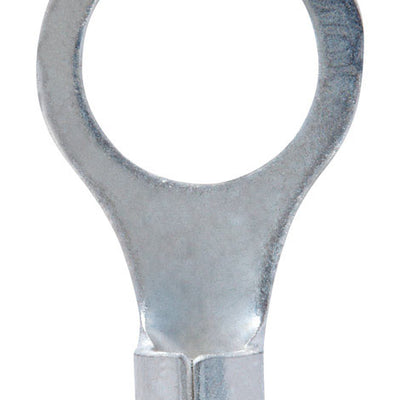 Jandorf 12-10 Ga. Uninsulated Wire Ring Terminal Silver 5 pk