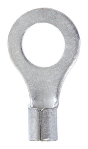 Jandorf 12-10 Ga. Uninsulated Wire Ring Terminal Silver 5 pk