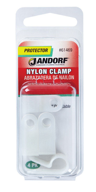 Jandorf 5/16 in. D Nylon Cable Clamp 4 pk