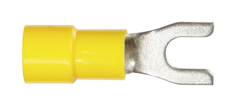 Jandorf 12-10 Ga. Insulated Wire Spade Terminal Yellow 5 pk
