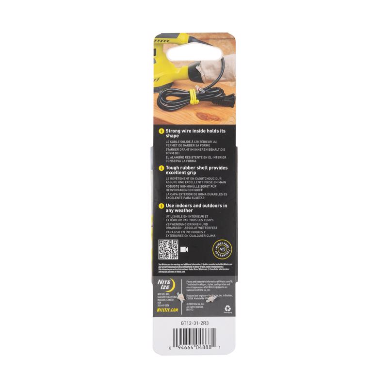 Nite Ize Gear Tie 12 in. L Orange Twist Ties 2 pk