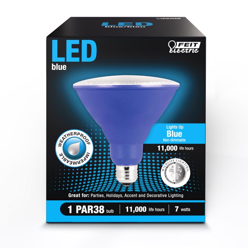 Feit PAR38 E26 (Medium) LED Bulb Blue 40 Watt Equivalence