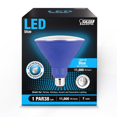Feit PAR38 E26 (Medium) LED Bulb Blue 40 Watt Equivalence