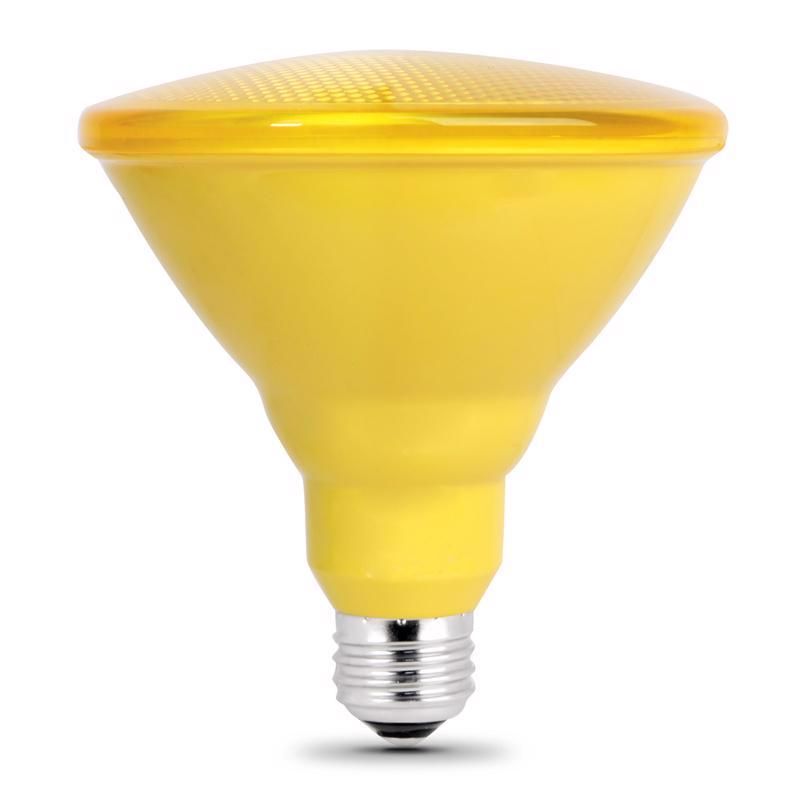 Feit PAR38 E26 (Medium) LED Bulb Yellow 90 Watt Equivalence